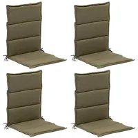 GO-DE Stuhlauflagen Mittellehner 4er Set TOLIDO, Olivgrün - Mittellehner