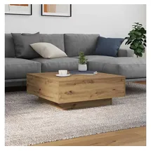 vidaXL Couchtisch Artisan Eiche 80 x 80 x 31 cm
