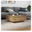 vidaXL Couchtisch Artisan Eiche 80 x 80 x 31 cm