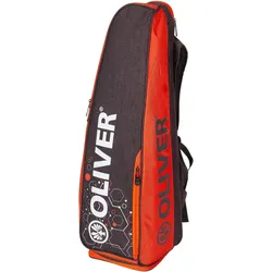 Badmintontasche OLIVER - Long Rucksack silber-orange EINHEITSGRÖSSE