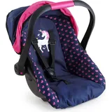Bayer Puppenautositz Einhorn blau/pink 67954AA