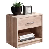 Die Möbelfundgrube Nachtkommode - holzfarben , Maße cm B: 39 H: 41 T: 28.0