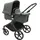 Bugaboo Fox Cub mit Liegeaufsatz und Sitz black/forest green