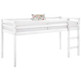 OTTO home Hochbett Alpi 90 x 200 cm Kiefer massiv weiß