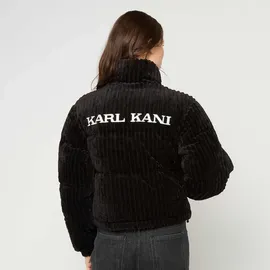 Karl Kani Og Fuzzy Corduroy Short Puffer Jacket Damen, Pufferjacken schwarz M