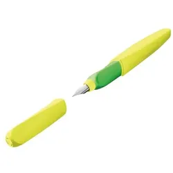 Pelikan Füllhalter Twist Feder M neon gelb, inkl. Tintenpatrone