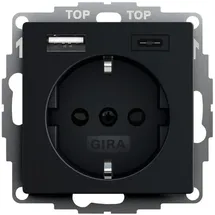 Gira USB-Steckdose 1-fach Schwarz 1 St.