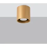 SOLLUX lighting - Deckenleuchten Lampe für Innen - Deckenleuchte Wohnzimmer – Glühbirne nicht enthalten – GU10-Fassung – ORBIS 1 Golden