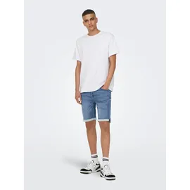 Only & Sons Jeansshorts in Blau XXL
