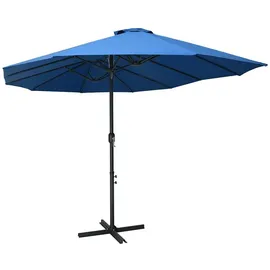 vidaXL Sonnenschirm 460 x 270 cm Blau
