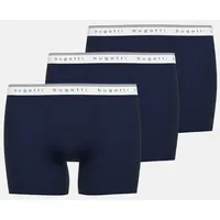 Bugatti Boxershorts Pisa (3er Pack) breiter Bund, mit Logo,