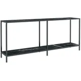 vidaXL Konsolentisch Schwarz 180x35x75,5 cm Hartglas Modell 1