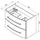 Fackelmann Waschbeckenunterschrank Verona 79,4 x 57,5 x 45,5 cm Weiß Hochglanz