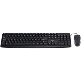 Equip Kabelgebundene Kombi Keyboard+Mouse. schwarz. PT