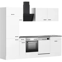 OPTIFIT Küchenzeile 270 cm Weiß/Grau