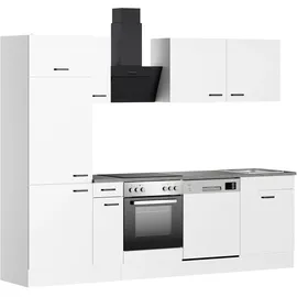OPTIFIT Küchenzeile 270 cm Weiß/Grau