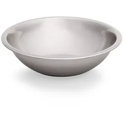 Schüssel bauchig - Edelstahl - D: 20cm - H: 5,5cm - Inhalt: 0,75 Liter