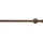 GARESA Gardinenstange GARESA "ESPERANCA", braun (rost), L:120cm Ø:16mm, Metall, Gardinenstangen, rustikale Vorhanggarnitur, verlängerbar, Eisen, Endkappe, mit Ringe