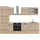 Vicco Küchenzeile R-Line 300 cm Marmor Braun