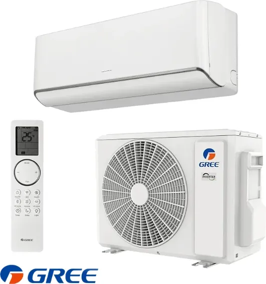 Wechselrichter-Klimaanlage Gree Airy GWH18AVDXE-K6DNA1A + GWH18AVDXE-K6DNA1A