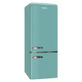 Amica KGCR 384 150 T Retro-Kühl-Gefrierkombination (191 l, 1450 mm hoch, Türkisblau)