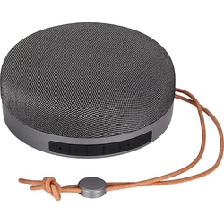 Platinet PMG7SG Tragbarer Lautsprecher Tragbarer Mono-Lautsprecher (6 h, 10 m, Batteriebetrieb), Bluetooth Lautsprecher, Schwarz