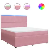 vidaXL Boxspringbett 180 x 200 cm Rosa