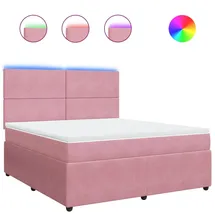 vidaXL Boxspringbett 180 x 200 cm Rosa