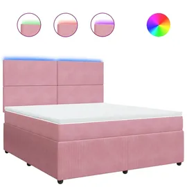 vidaXL Boxspringbett 180 x 200 cm Rosa