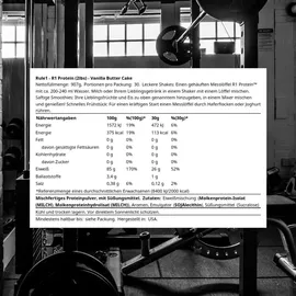 Rule1 Whey Protein Vanille Butter Kuchen Pulver 900 g