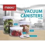 MAXXO VC1800 3 Universal Vakuumbehältern (0,7/1,4 / 2l) professionelle Vakuumierer Dosen Lebensmittel behälter für alle Vakuumiergeräte kommen mit dem Schlauch!