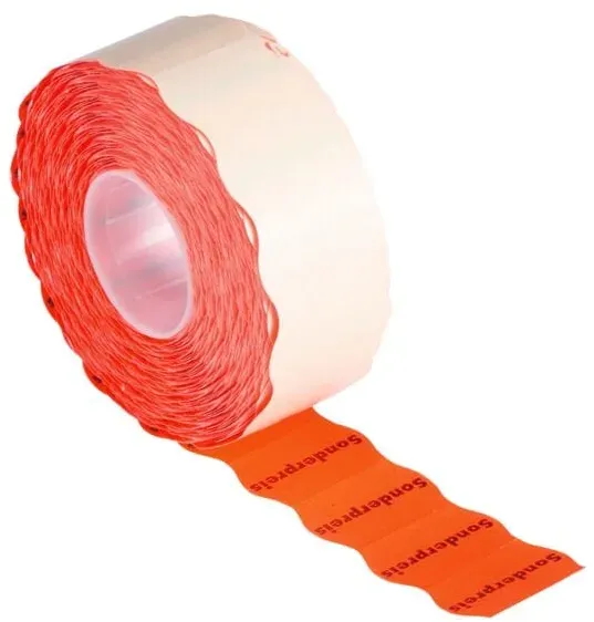 Printer Labels AS Etiketten für Preis-/Warenauszeichner - 1200 Stück rot
