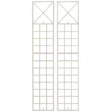 CLP 2er Set Rankgitter Trigo Zur Wandbefestigung I Rankhilfe Für Die Wand I Rankzaun Aus Lackiertem Metall