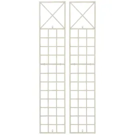 CLP 2er Set Rankgitter Trigo Zur Wandbefestigung I Rankhilfe Für Die Wand I Rankzaun Aus Lackiertem Metall