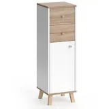 Vicco Midischrank Senyo Sonoma/Weiß 2 Schubladen