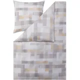 Estella Mako-Satin-Bettwäsche Cyrillo, Farbe 7519-195/peach 135x200 cm) - 80x80 cm