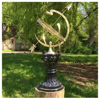 Antikas Wanduhr Astrologische große Sonnenuhr - Park Dekoration Landhaus Gartenuhr -