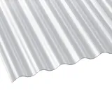 Polycarbonat Wellplatte | 76/18 | 1,40 mm | Klar | Rillenstruktur | 2,50 m