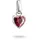 Thomas Sabo Charm-Anhänger Herz Rot/Silber CC1335-051-10