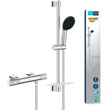 Grohe Brausegarnitur mit Thermostat Precision Feel mit Wassersparfunktion