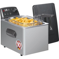 Fritel Turbo SF 4551 Eins/Eine(r) Eigenständig Heißluftfritteuse, Fritteuse, Grau, Schwarz, Silber