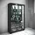 VCM Standvitrine Lumo Mini 59 x 18 x 90 cm Schwarz