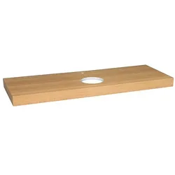 Konsole Eleng Eiche natur lackiert 1x WT-Ausschnitt 1x Hahnloch 1400 x 80 x 510 mm - 93 955 82