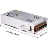 DC 12V 30A Netzteil 360W Universal Regulated Switching AC/DC-Wandler AC110V / 220V (SMPS) Transformator-Treiberadapter für LED-Streifenlicht, CCTV-Kamerasicherheitssystem, Radio, Computerprojekt