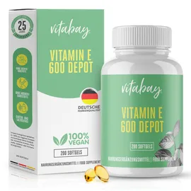 Vitabay Vitamin E-Depot 600 I.E. Kapseln 200 St.