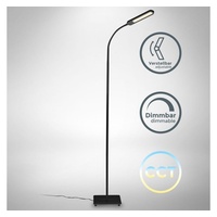 B.K.Licht LED Stehleuchte CCT Stufen dimmbar Stehlampe schwenkbar Touch