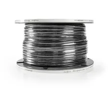 Nedis Mikrofonkabel - 2x 0.25 mm2 Kupfer 100.0 m - Schwarz