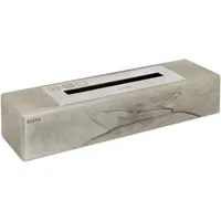 Kiini - salama Tischkamin Freistehender BioKamin + 1L Ethanolfrei Grau