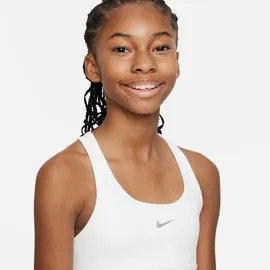 Nike Swoosh Sport-BH, White/Pure Platinum, 12-13 Jahre EU