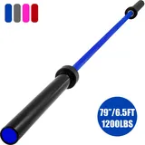 Vevor Olympische Langhantel 15 kg Blau 2 m